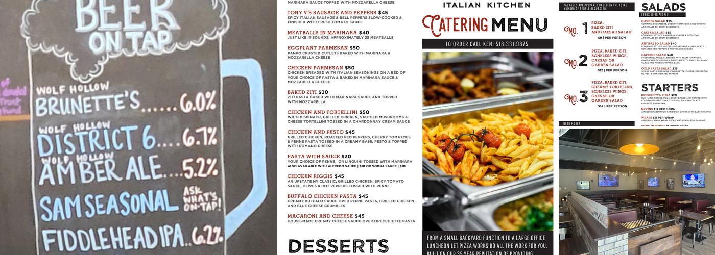 Pizza Works - Burnt Hills Menu