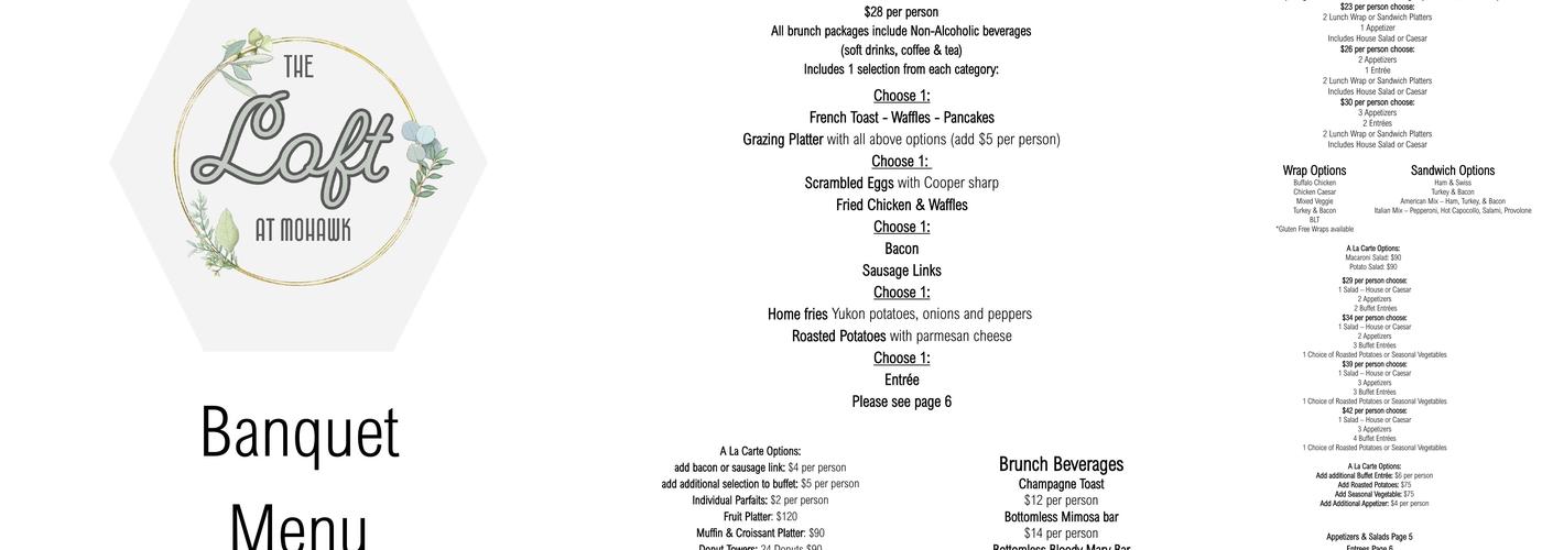 Mohawk Taproom & Grill Menu