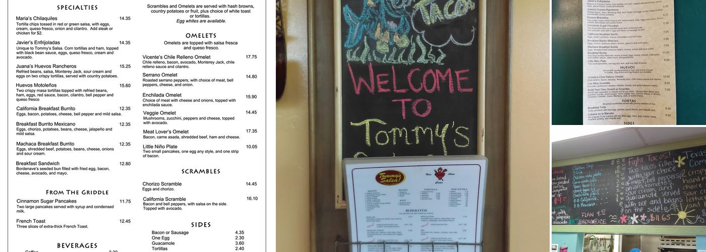 Tommy's Salsa Menu