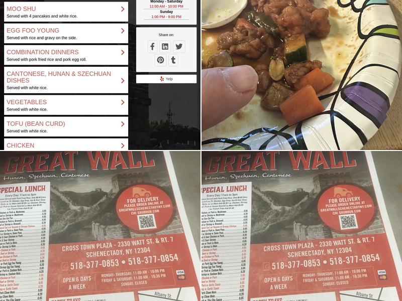 Great Wall Restaurant Menu