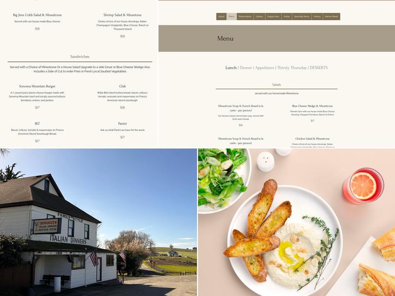 Dinucci's Restaurant Menu