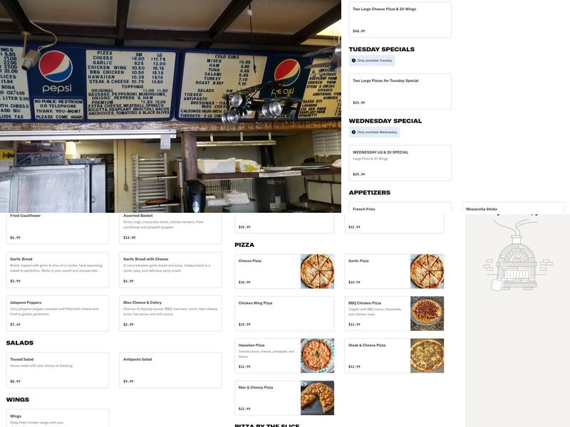 Tony's Pizza of Yorkville Menu