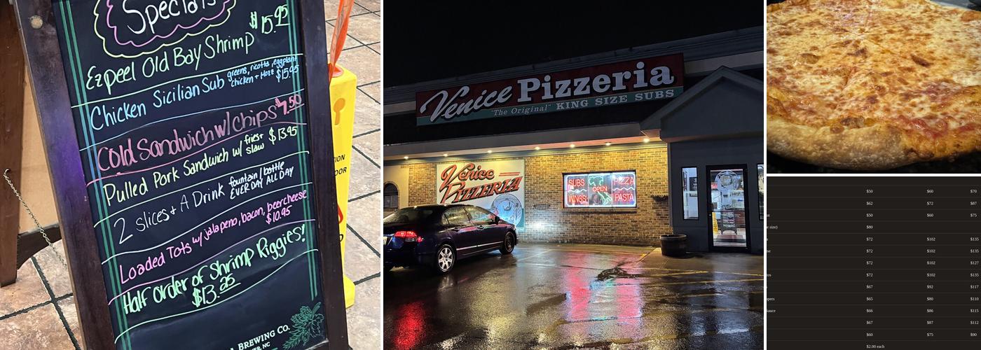 Venice Pizzeria Menu