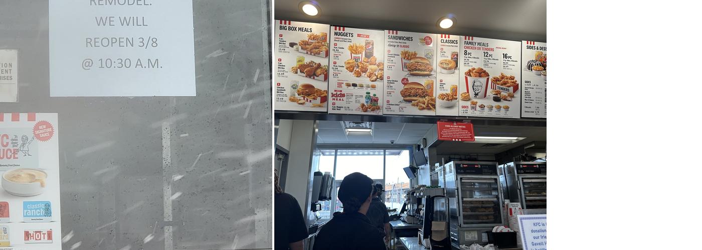 KFC Menu