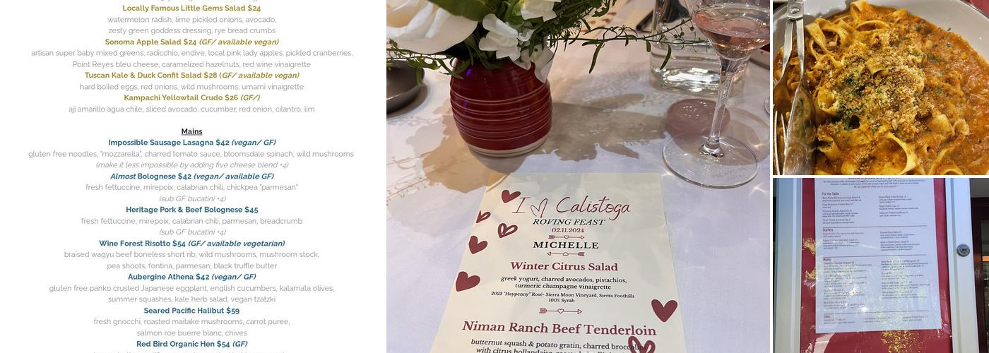 Lovina Menu