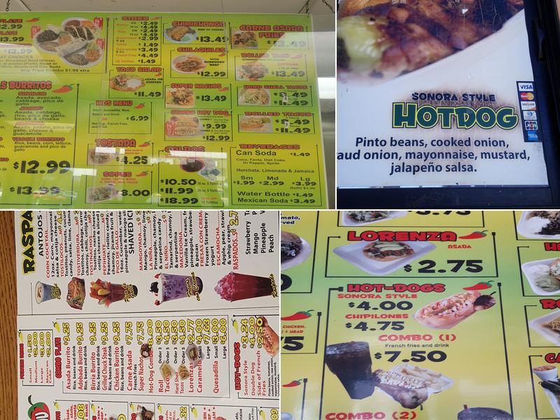 Jason's Mexican Restaurant Menu