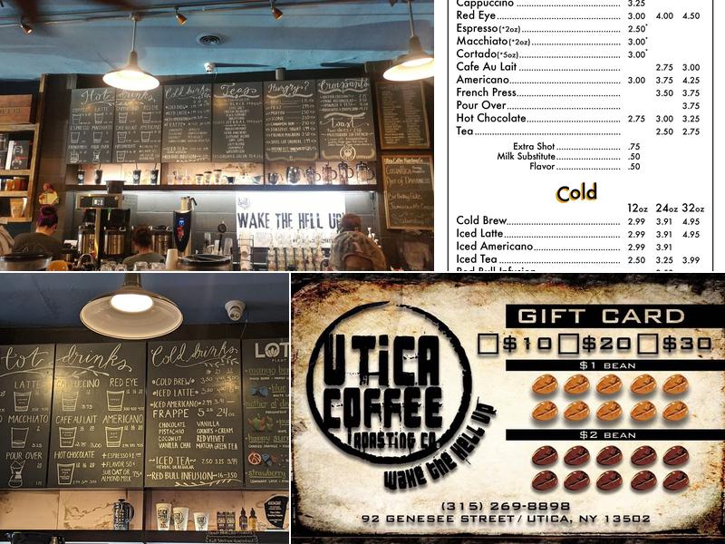 Utica Coffee Roasting Company Menu