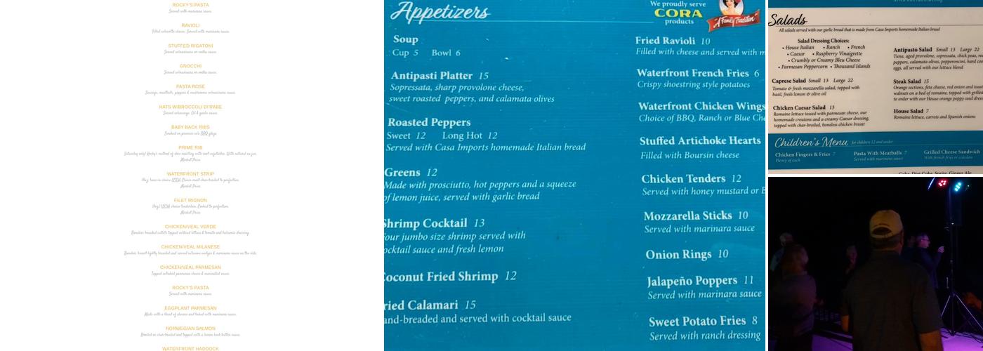 Waterfront Grille Menu