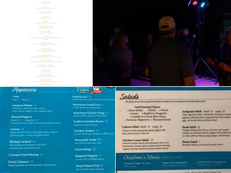 Waterfront Grille Menu