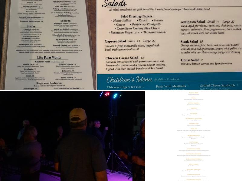 Waterfront Grille Menu