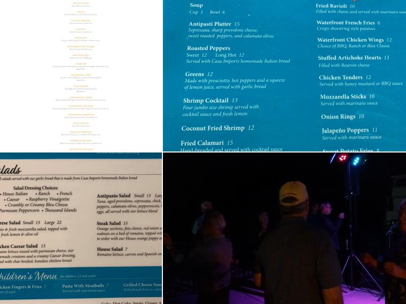 Waterfront Grille Menu