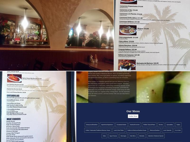 Las Palmitas Menu