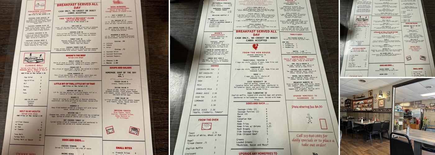 Sweet Basil Menu