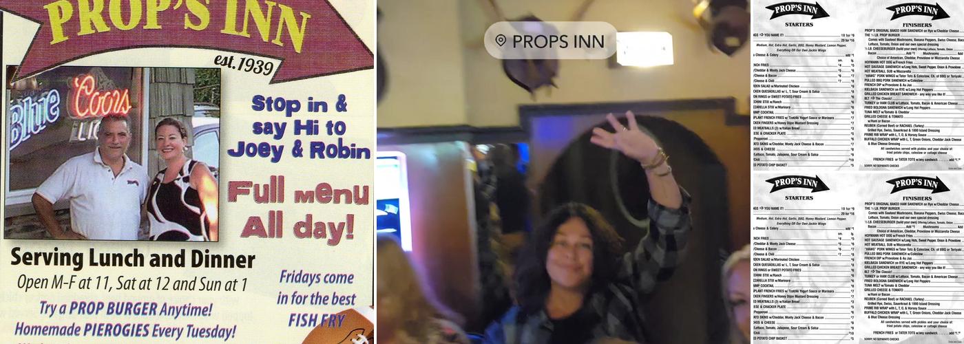 Prop's Inn Menu