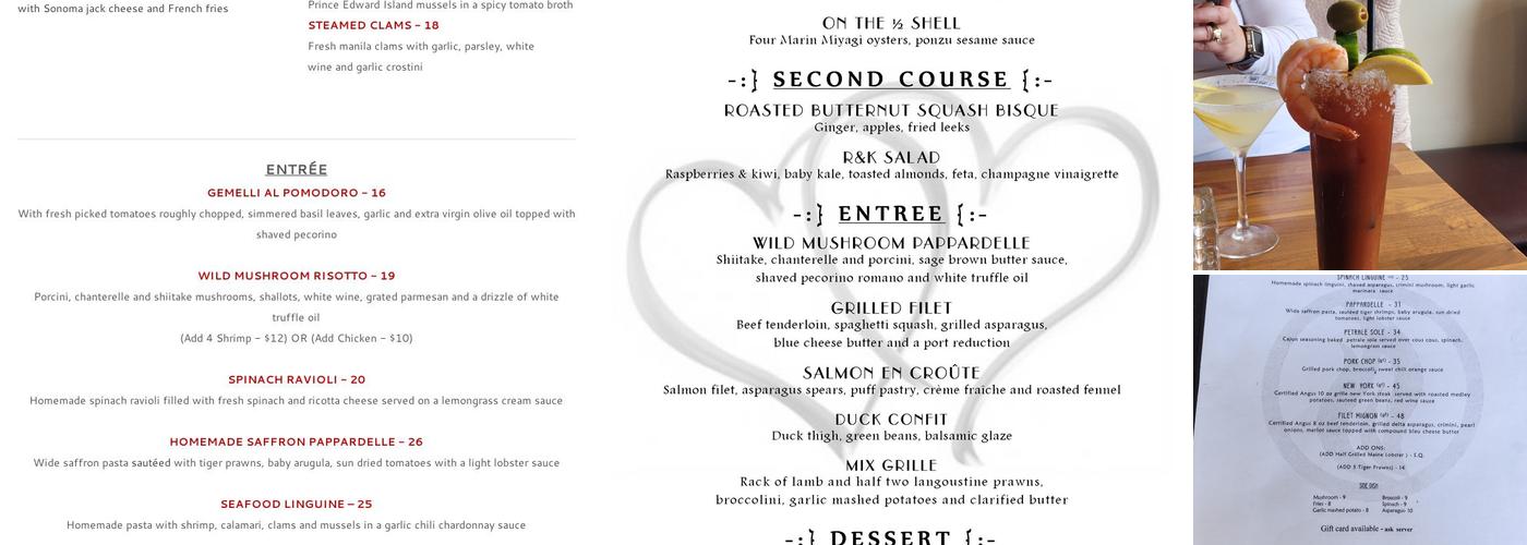 Sonoma Grille and Bar Menu