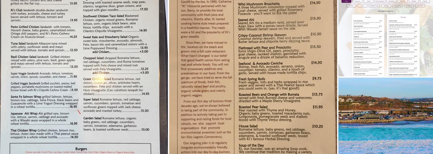 Ki's Restaurant Menu