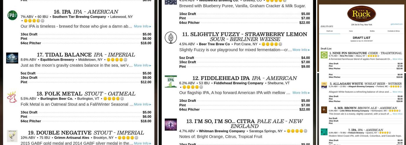 The Ruck Menu