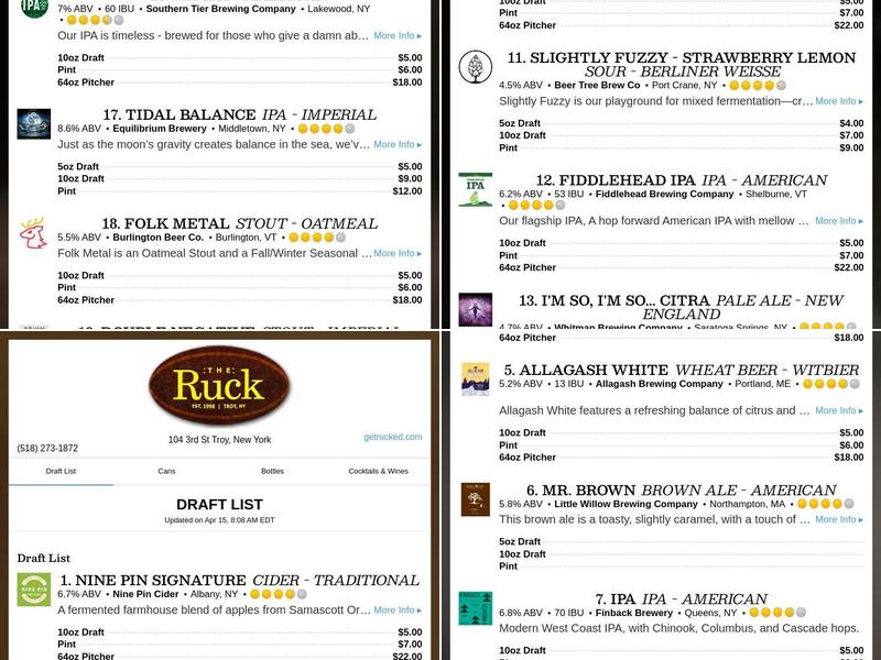 The Ruck Menu
