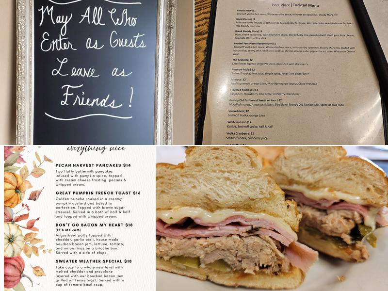 Perc Place Menu