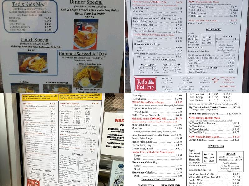 Ted's Fish Fry Menu