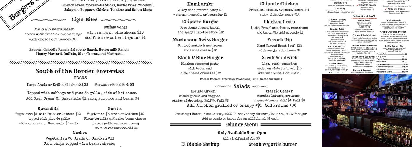 Henflings of Ben Lomond Menu