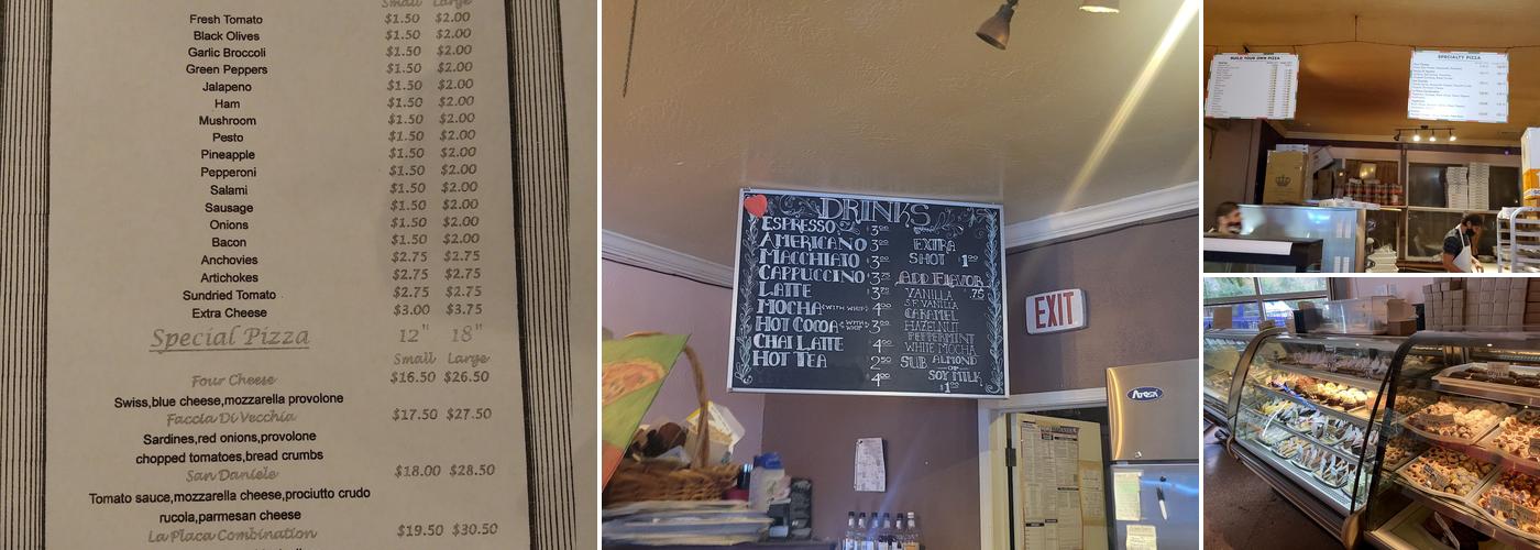 La Placa Family Bakery Menu