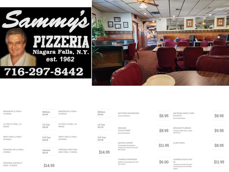 Sammy's Pizzeria Menu