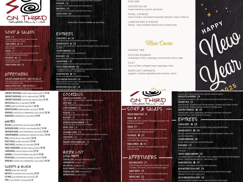 Wine on Third Menu