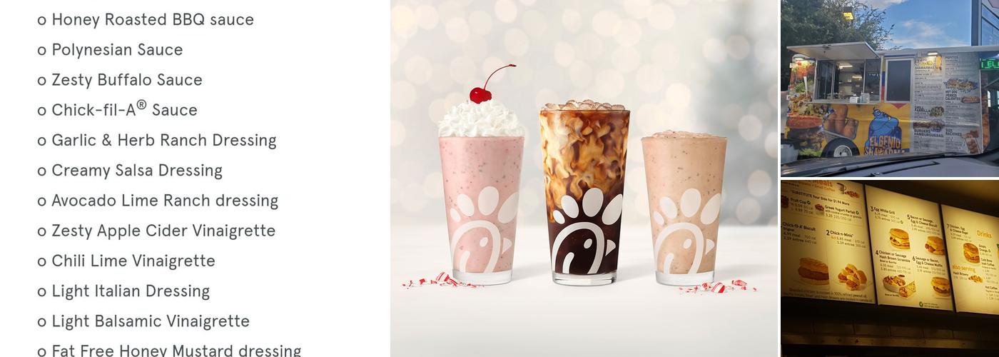 Chick-fil-A Menu