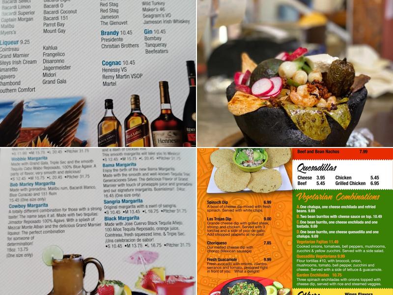 Las Trojas Cantina Menu
