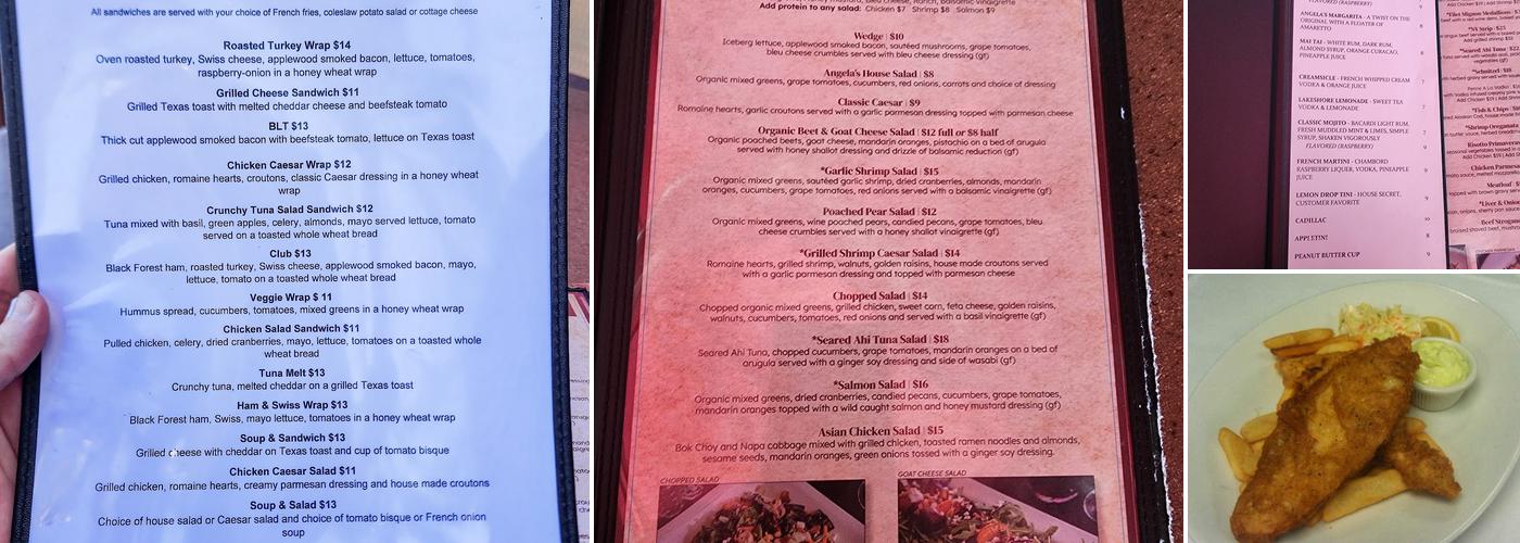 Angela's Kitchen Menu