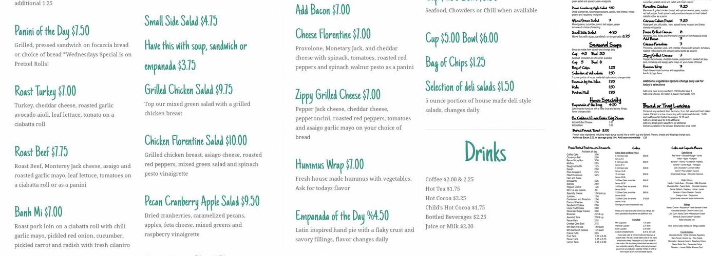 Chroma Café and Bakery Menu