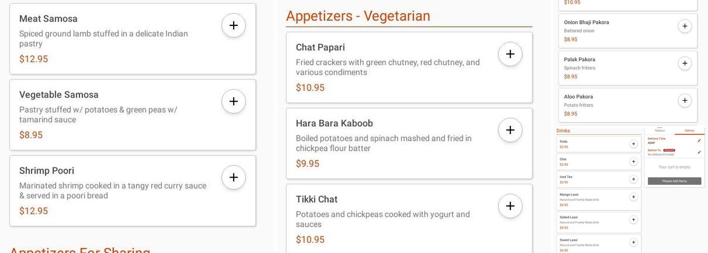 Moghul Menu