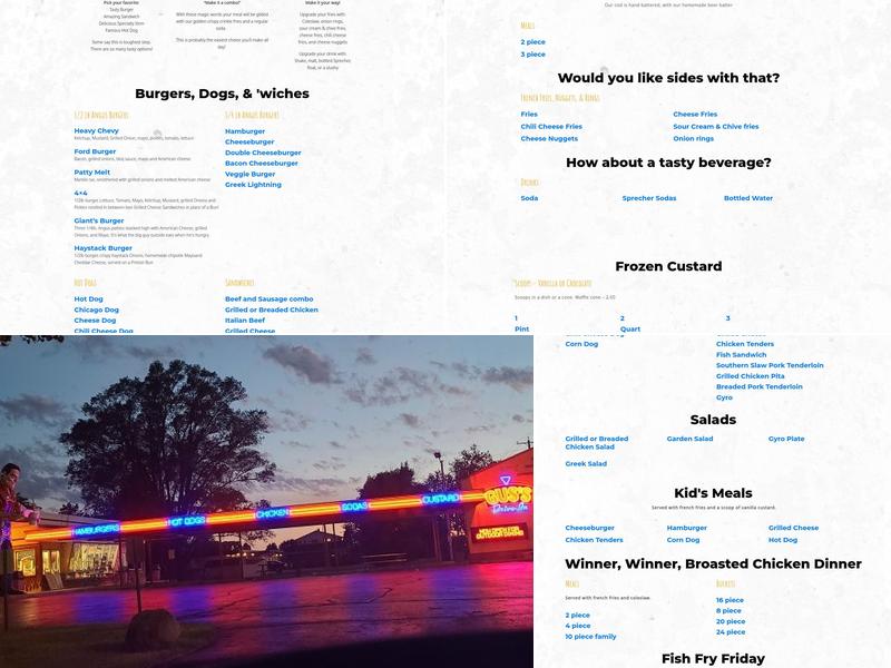Gus's Drive-In Menu