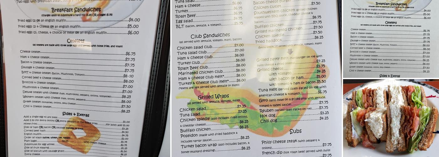 Piccolo's Cafe Menu