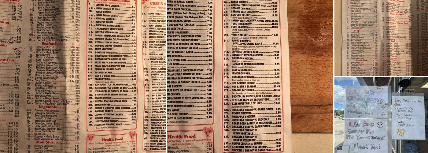 Empire Menu