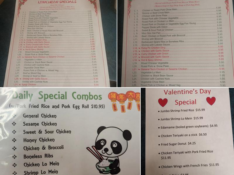 Foo Chow Restaurant Menu