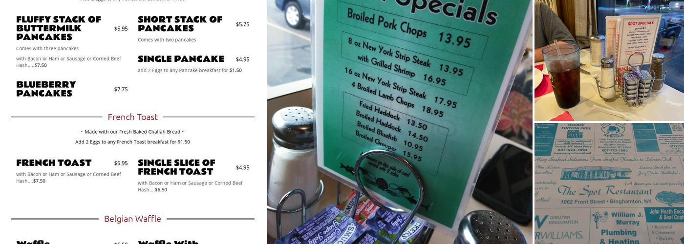 The Spot Menu
