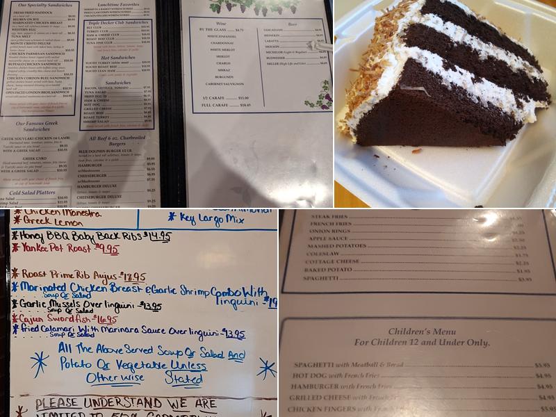 Blue Dolphin Menu