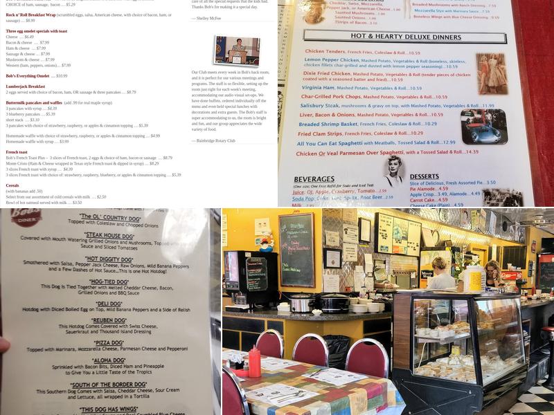 Bob's Diner Menu