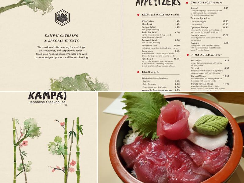Kampai Japanese Steakhouse Menu
