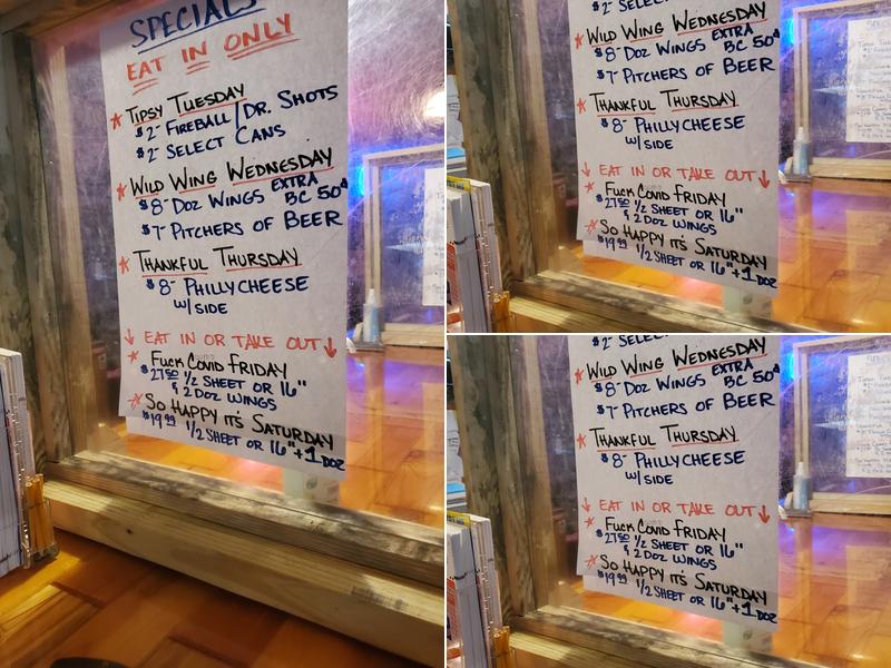 Annie's Bar & Grill Menu