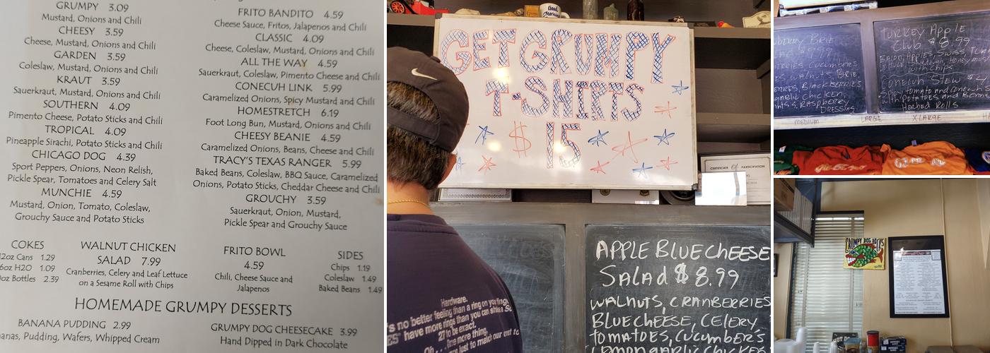 Grumpy Dog Menu