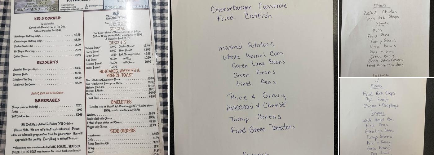 Kountry Kitchen Menu