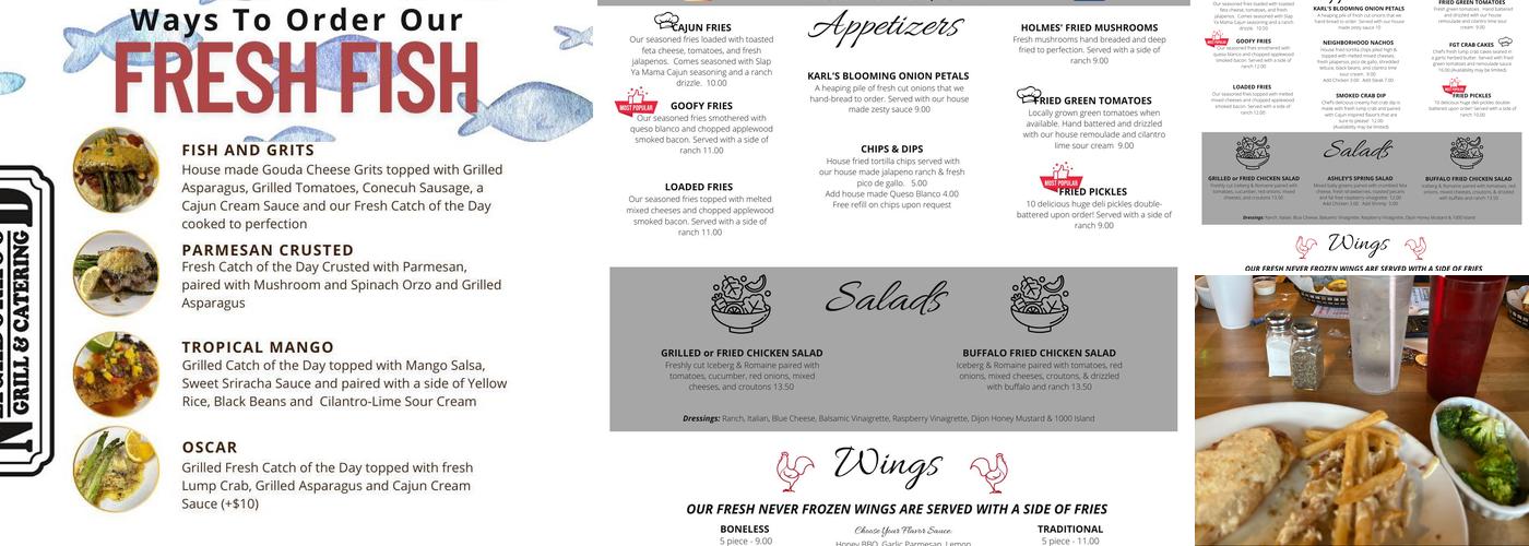 Neighborhood Grill and Catering - Clanton Menu