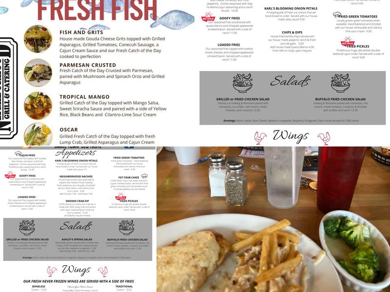 Neighborhood Grill and Catering - Clanton Menu