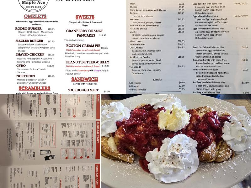 Maple Ave Diner Menu