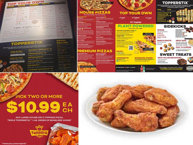 Toppers Pizza Menu