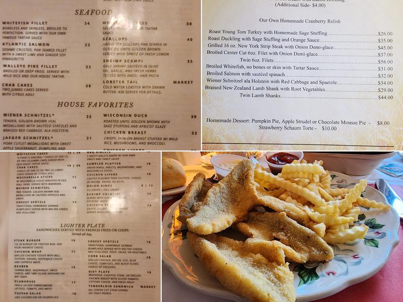 Jack Pandl's Whitefish Bay Inn Menu