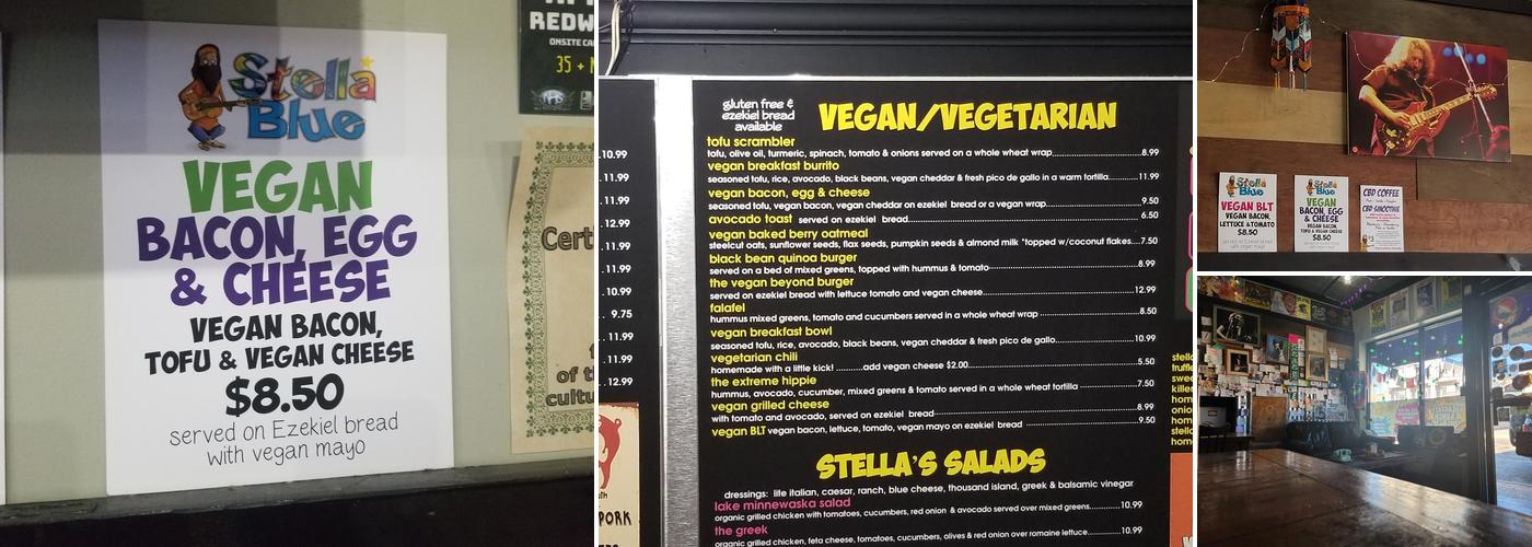 Stella Blue Bistro Menu